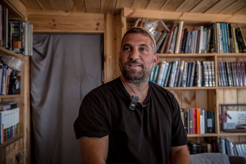 Former US marine David Stern (44) says he feels a 'deep sense of purpose' as a settler in the occupied West Bank. Photograph: Sally Hayden