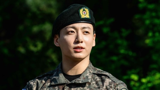 Jungkook reiterated the importance of privacy and set clear boundaries, warning against further violations. (Photo by ANTHONY WALLACE / AFP)(AFP)