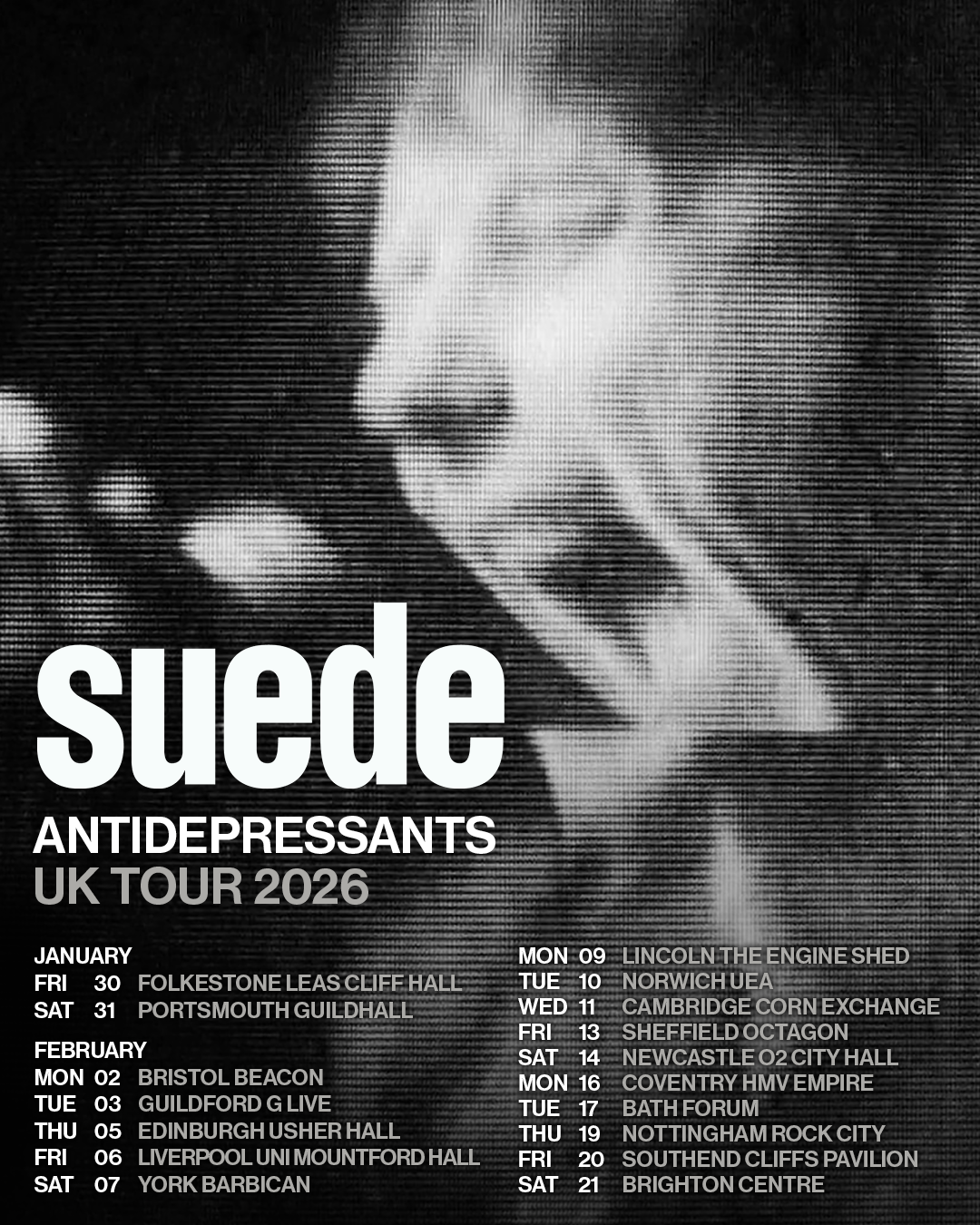 Suede's 2026 tour dates