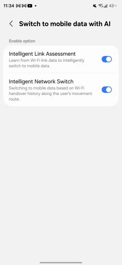 Samsung One UI 8.5 mobile data switch toggles SammyGuru