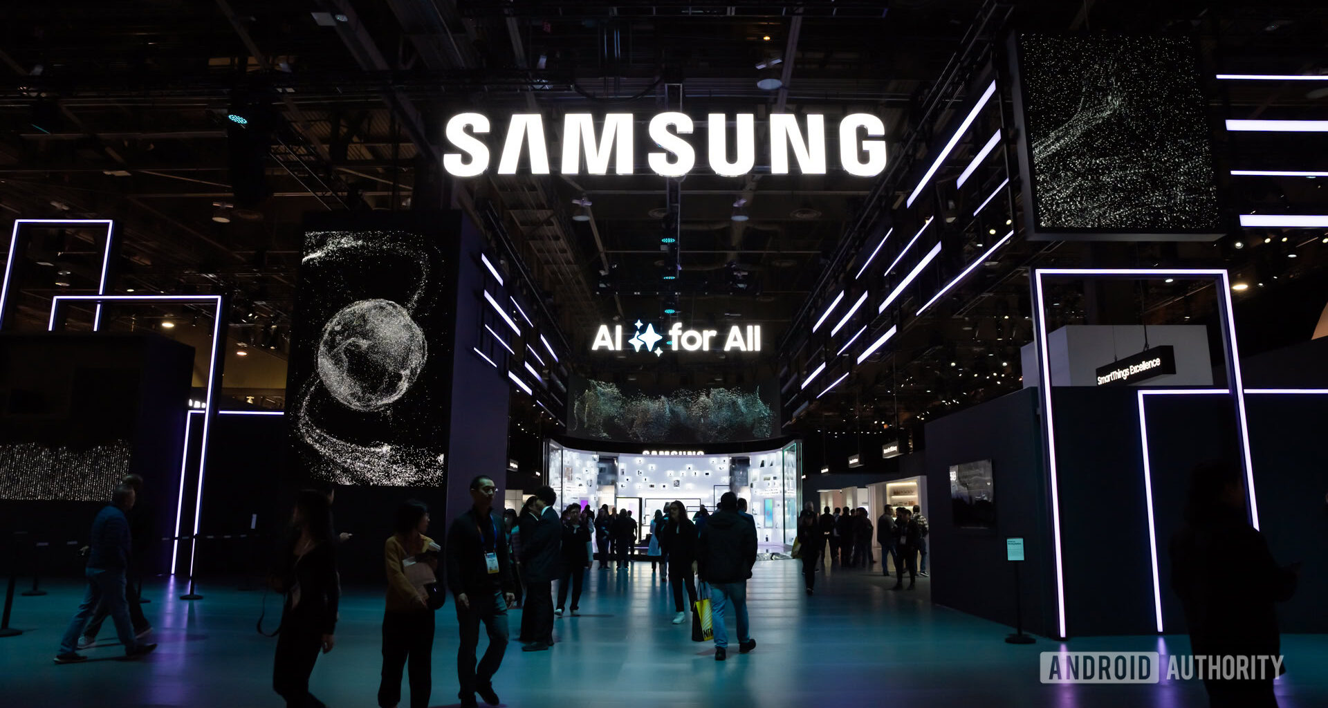 Samsung logo at CES 2025 Stock photo 3