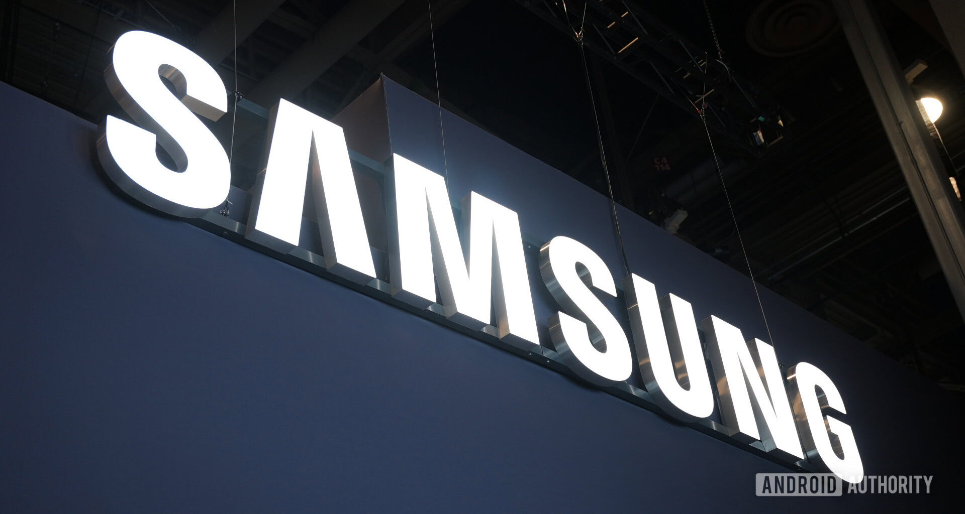 Samsung logo sign CES 2025