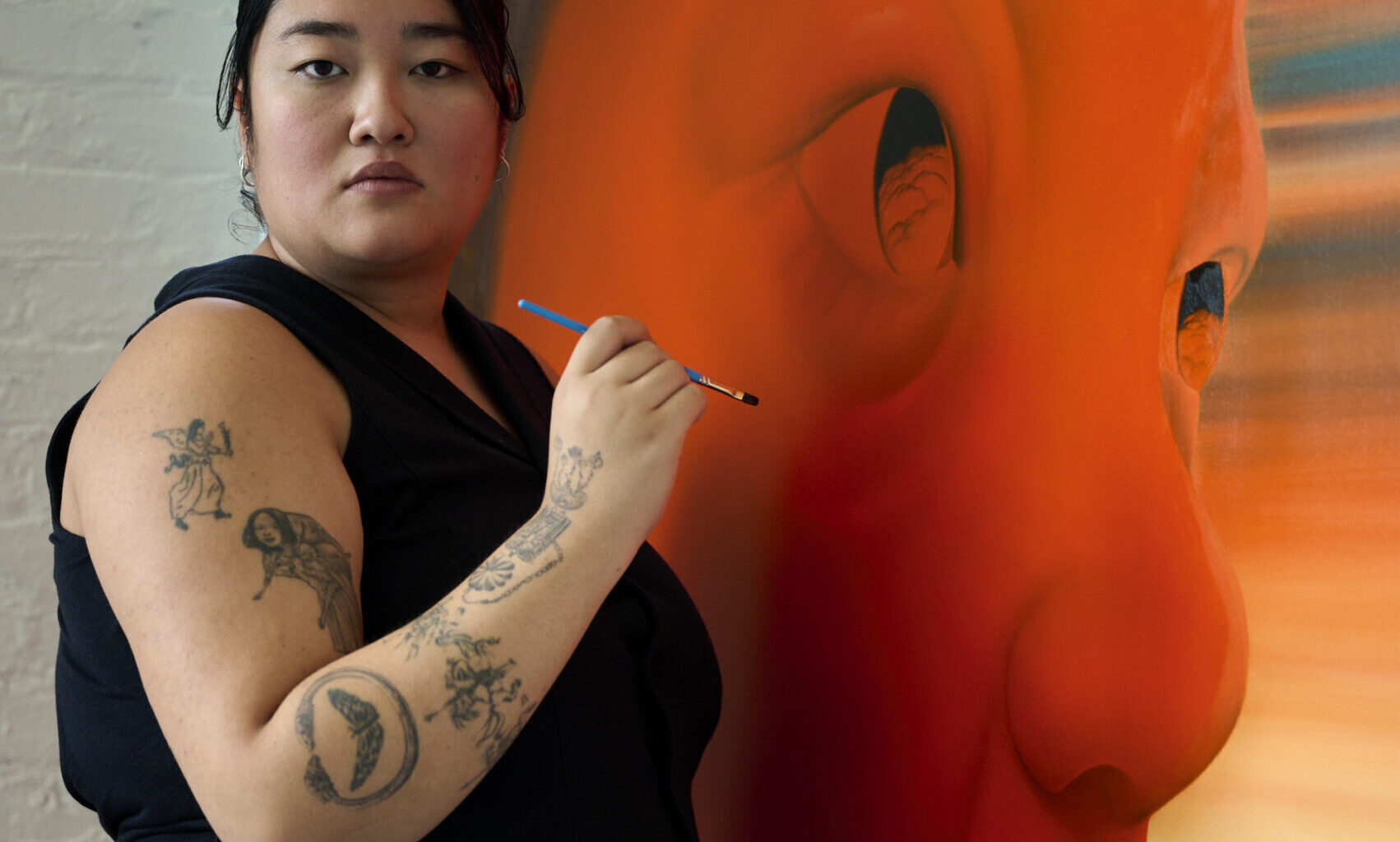 Sasha Gordon Tells Lucy Liu Why She Paints the Things That Scare Her