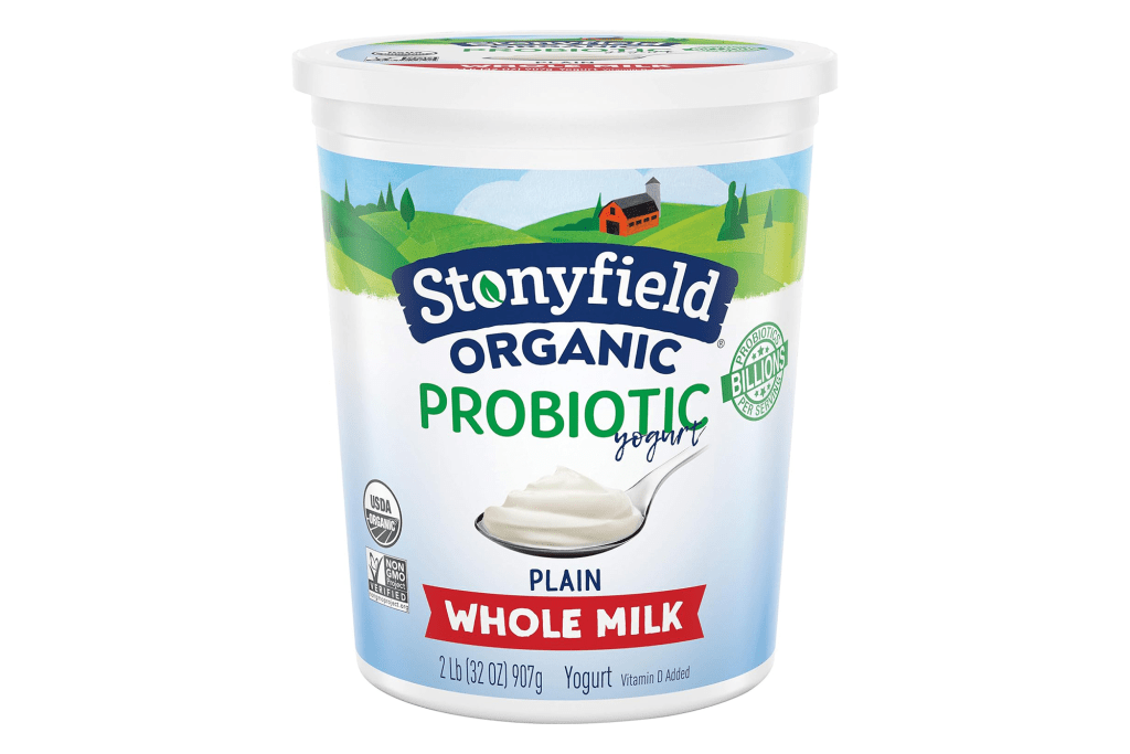 Stonyfield Organic Whole Milk Probiotic Yogurt