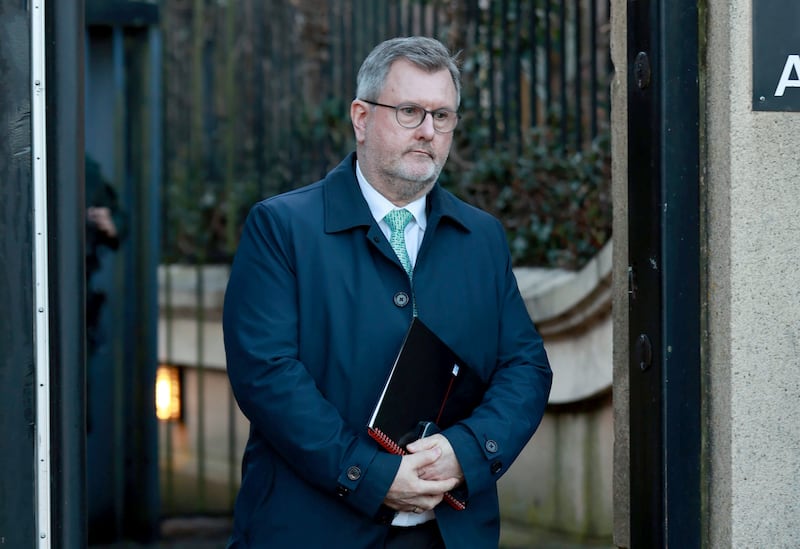 Former DUP leader Jeffrey Donaldson. Photograph: Liam McBurney/ PA