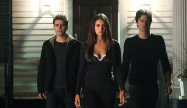 Paul Wesley, Nina Dobrev and Ian Somerhalder in 'The Vampire Diaries' season 4.
