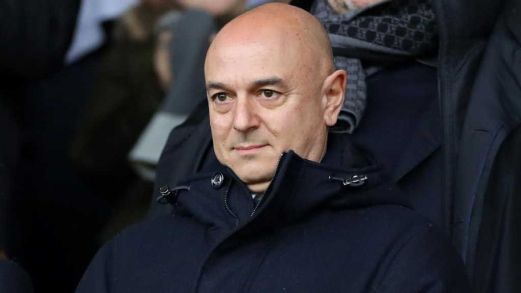 Daniel Levy almost pops a smile at Tottenham.