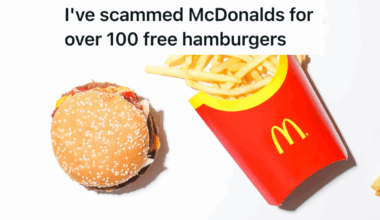 McDonald's hamburger and fries