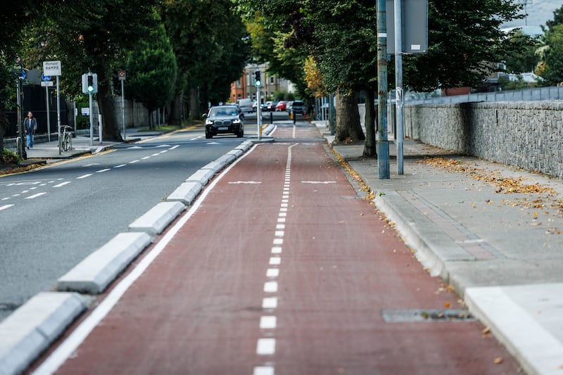 The Beatty’s Avenue to Herbert Park Active Travel Scheme is part of the Dodder Greenway, a key scheme in Dublin city's active travel network. Photograph: Conor McCabe 


