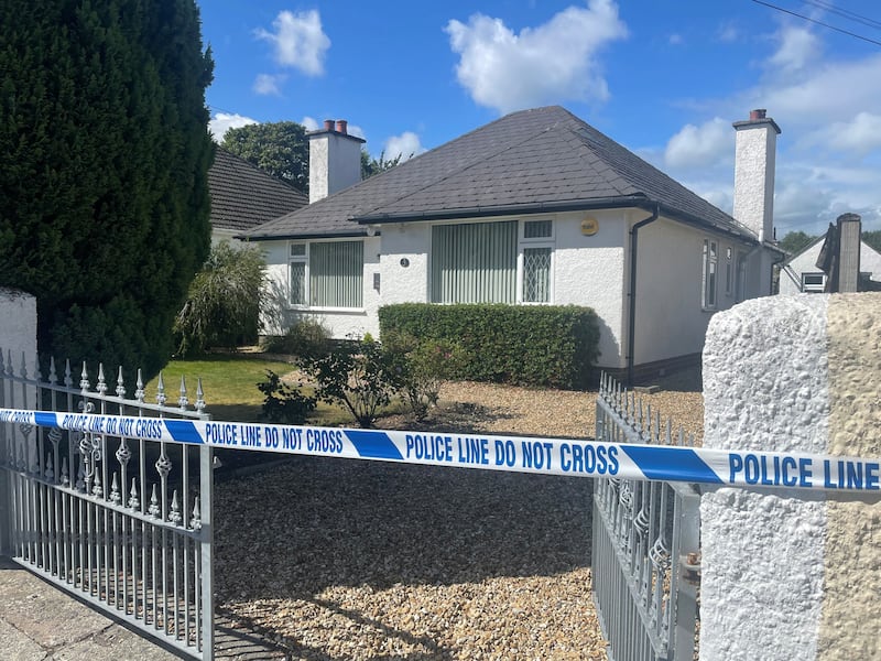 The scene at Slievenabrock Avenue, Newcastle, Co Down