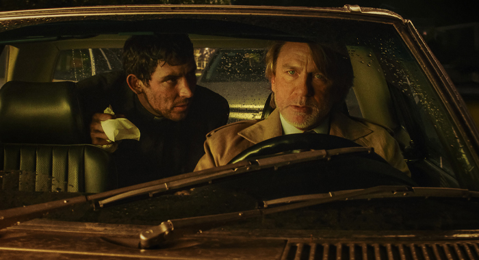 Josh O'Connor and Daniel Craig in Wake Up Dead Man: A Knives Out Mystery (2025)