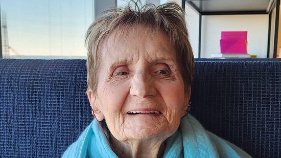 100-year-old Mary Coroneos celebrated her birthday in June in Norwalk, Connecticut. (Instagram/@athena_coroneos_)