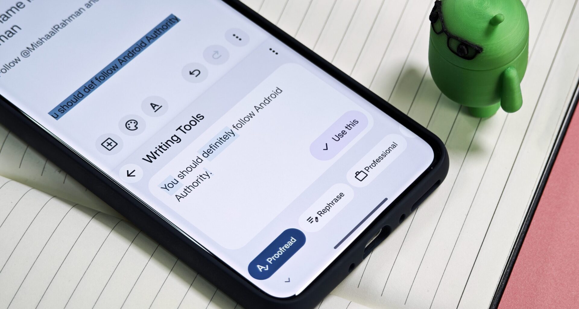 Writing Tools in Gboard on a OnePlus 13 hero image