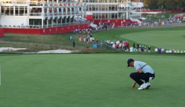 Ryder Cup day two: Rory McIlroy out in morning foursomes as Europe look to maintain lead over US