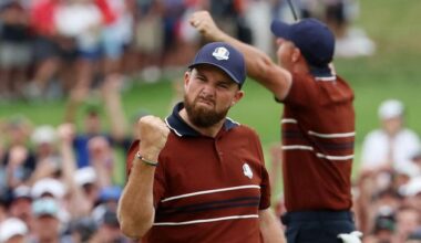Ryder Cup day two: Europe take seven-point lead over USA heading into final day at Bethpage Black