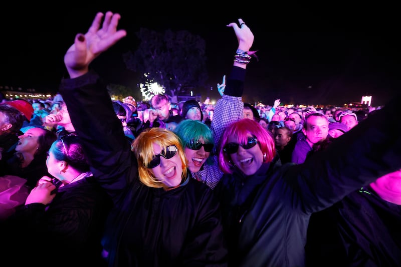 Kings of Leon fans as they headline on Sunday night. Photograph: Alan Betson