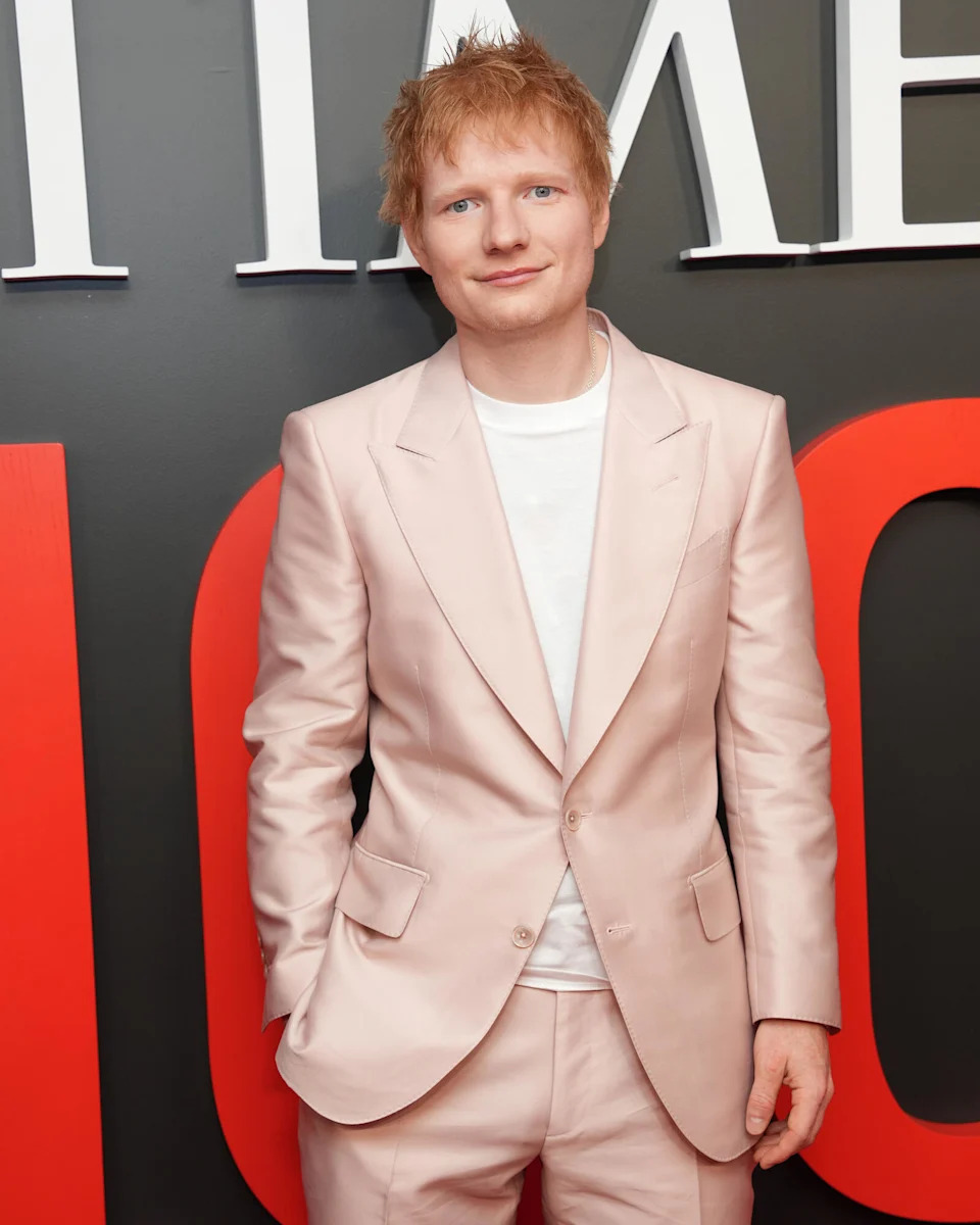 Ed Sheeran at the TIME100 Gala held at Jazz at Lincoln Center on April 24, 2025 in New York, New York.