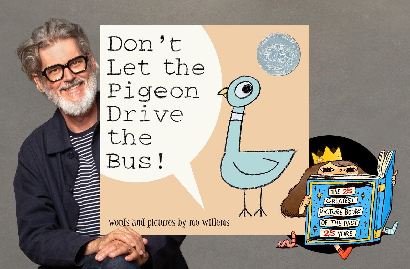 Mo Willems on why the pigeon only ever has one eye.