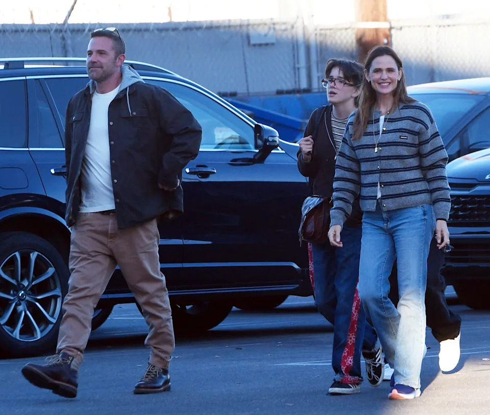 Ben Affleck and Jennifer Garner were spotted taking kids Seraphina and Samuel to a movie on Friday. TheImageDirect.com