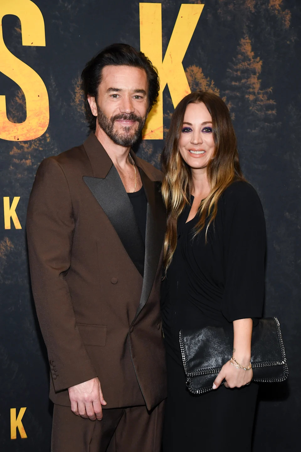 Tom Pelphrey, Kaley Cuoco at the HBO Original drama series "TASK" New York Premiere held at Perelman Performing Arts Center on September 04, 2025 in New York, New York. (Photo by Kristina Bumphrey/Variety via Getty Images)