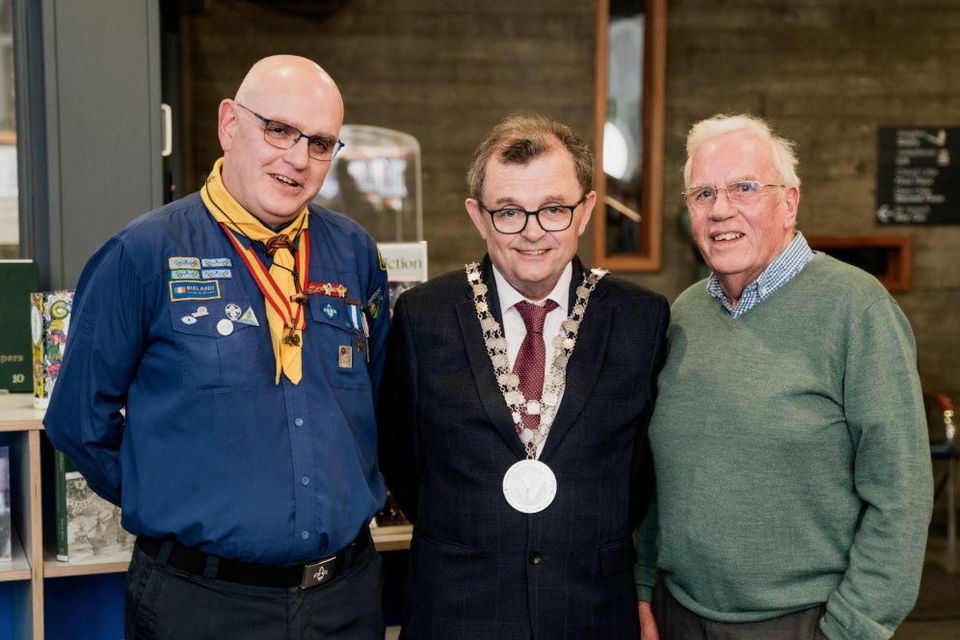 Brian Fanning pictured with Waterford Mayor Cllr Séamus Ryan