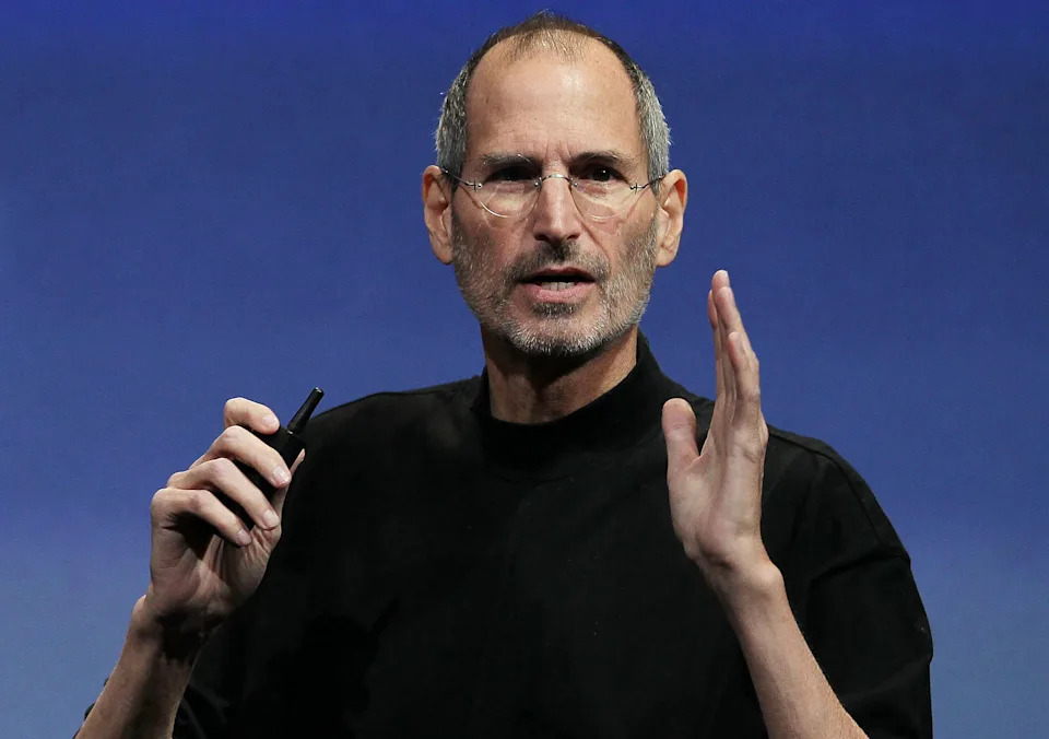 Steve Jobs speaks during an Apple special event April 8, 2010 in Cupertino, California. (Getty Images)
