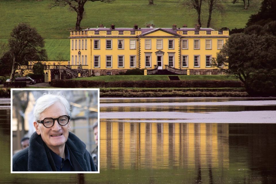 Ballynatray House in Co Waterford. Inset: James Dyson