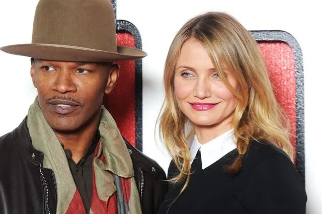 Getty Images Cameron Diaz and Jamie Foxx at the London photocall for 'Annie' in 2014.