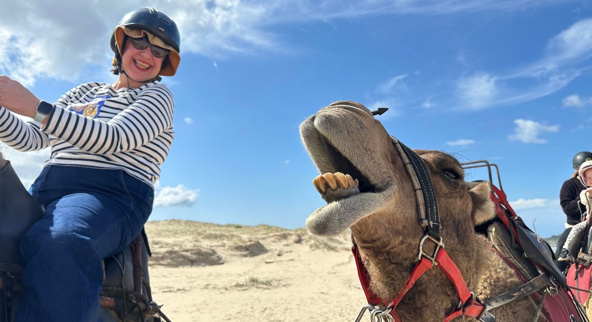 Julia’s holiday philosophy: ride the camel, enjoy the moment — just don’t forget to keep your money working for you back home.