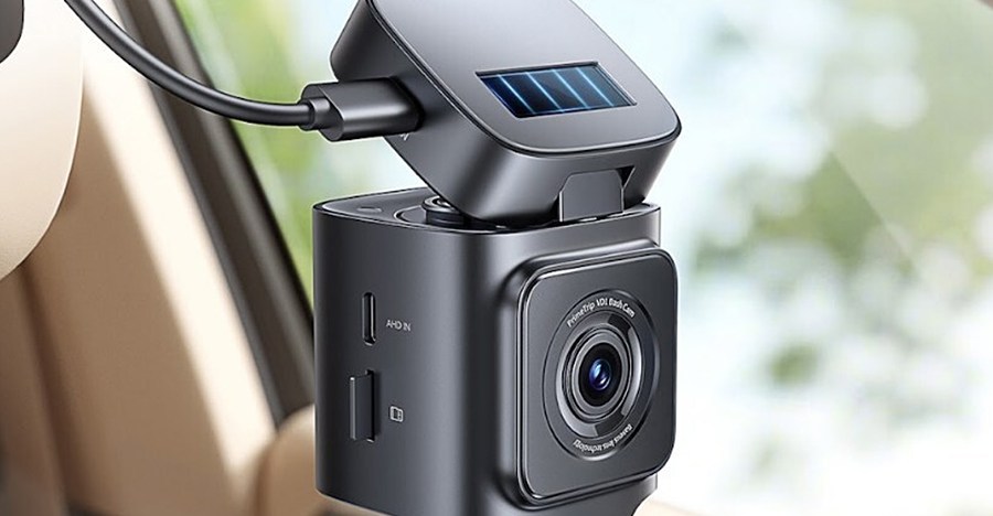 Baseus’ solar-powered dash cam watches your car for up to two weeks