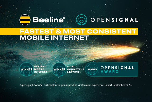 Beeline Uzbekistan is recognized as the country’s fastest mobile internet and most consistent network by Opensignal — UzDaily.uz