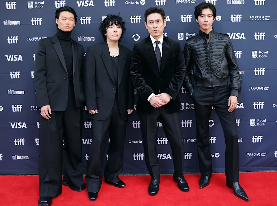 <p>Sho Kasamatsu, Byun Sung-hyun, Sul Kyung-gu and Hong Kyung</p>