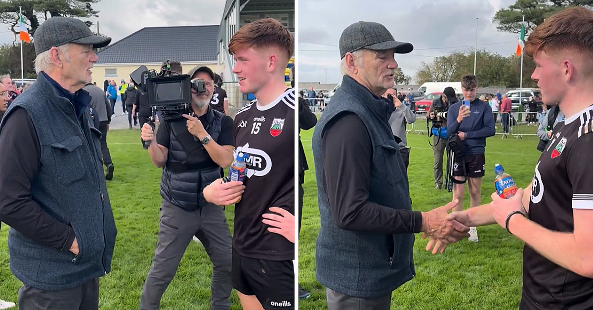 Bill Murray Chats Sea Swims With Forward After Clare Club Hurling Game