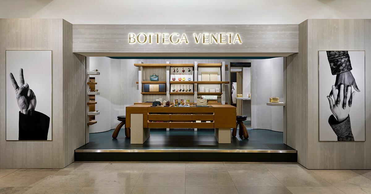 bottega veneta honors 50 years of intrecciato at harrods london