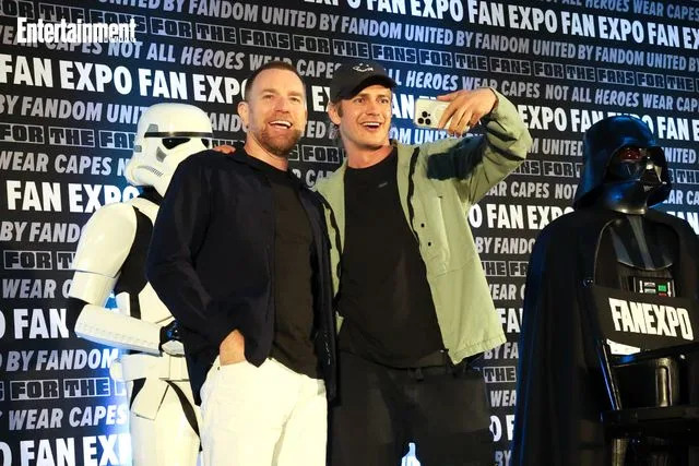 Chris Cosgrove for EW Ewan McGregor and Hayden Christensen at Fan Expo Chicago 2025
