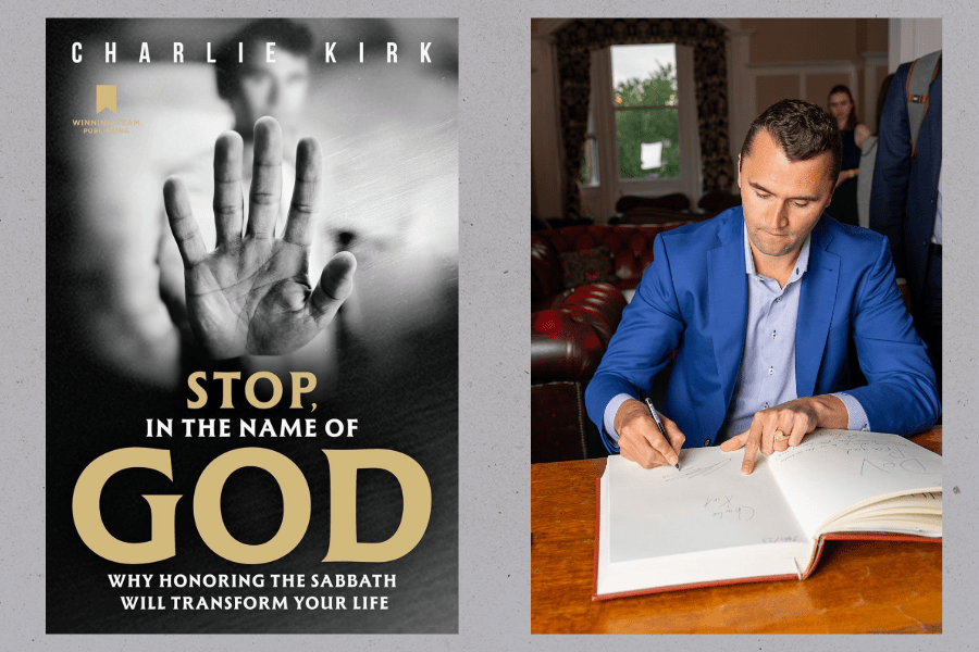 charlie kirk book stop in the name of god