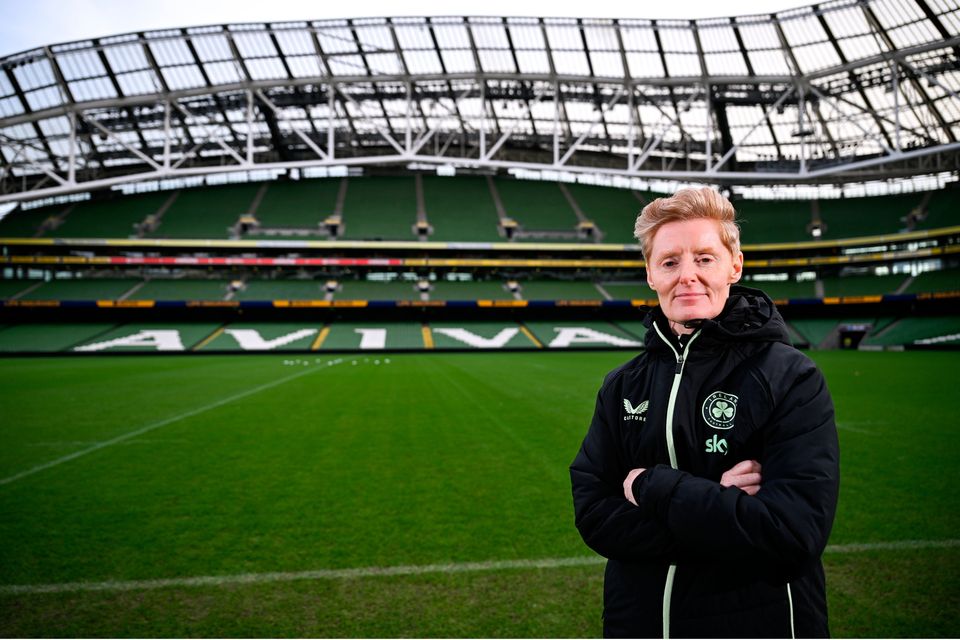 Eileen Gleeson at the Aviva Stadium in Dublin. Photo by Stephen McCarthy/Sportsfile