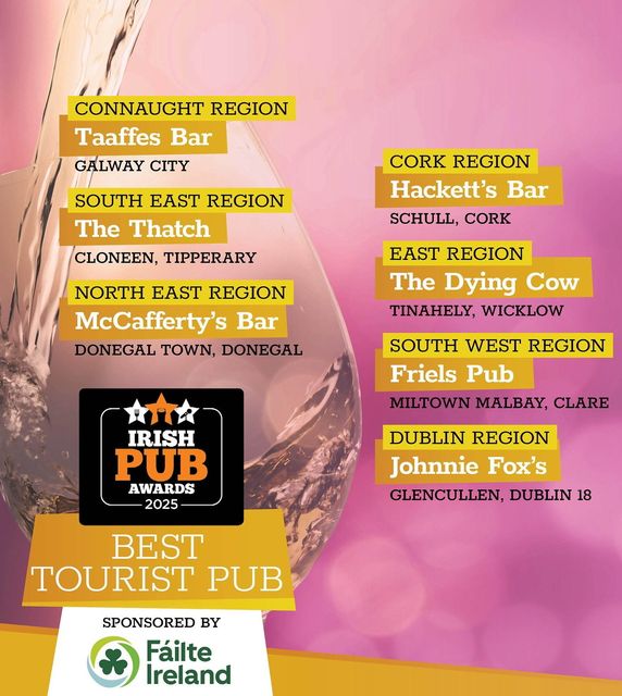 Regional winners at the Irish Pub Awards 2025. Image: Facebook