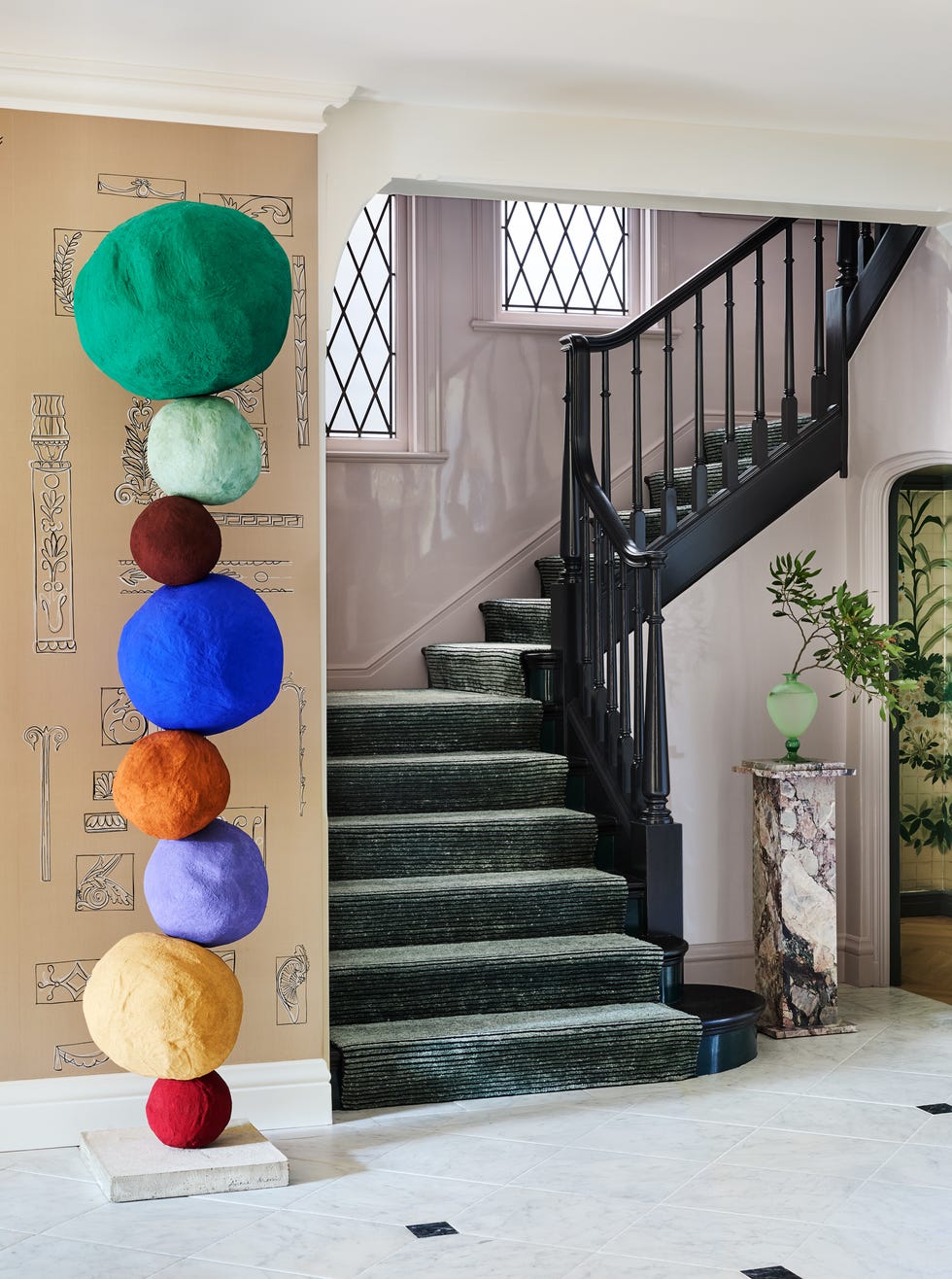 entry hall in san francisco house. entry hall in san francisco house.