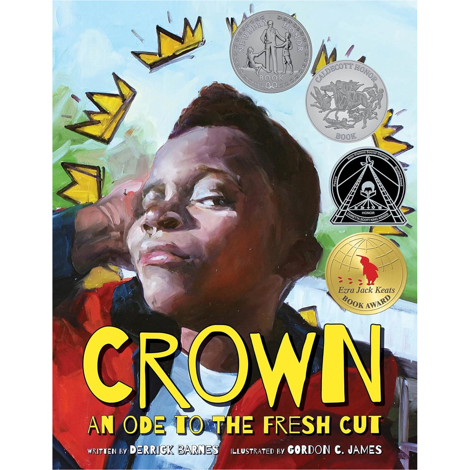 The cover of Crown: An Ode to the Fresh Cut, featuring a young kid modeling a new cut.