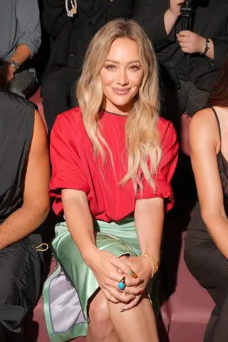 Getty Images Hilary Duff at the Fendi fashion show as part of Spring/Summer 2026 Milan Fashion Week