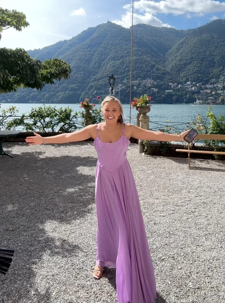 JoJo Siwa wears a gown alongside Kendall Vertes for Dance Moms wedding.