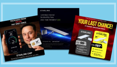 three examples of starlink scams