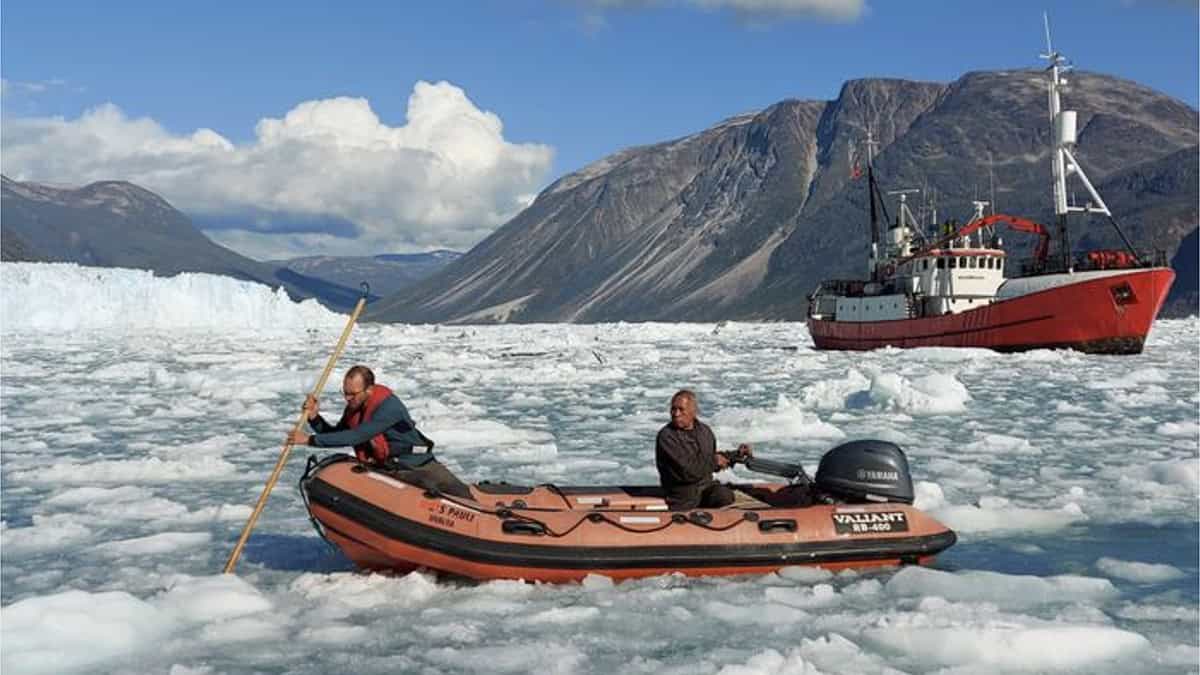Scientists placed a 6-mile fiber-optic cable in front of a glacier and recorded 56,000 icebergs breaking off