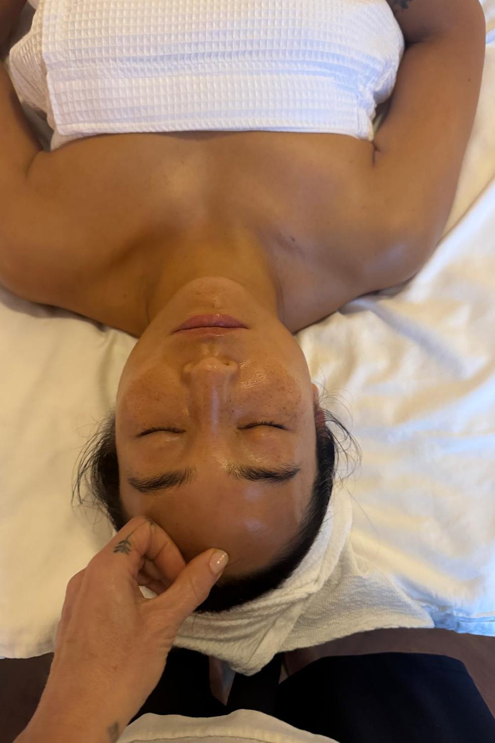 spa treatment session focused on relaxation and skin care