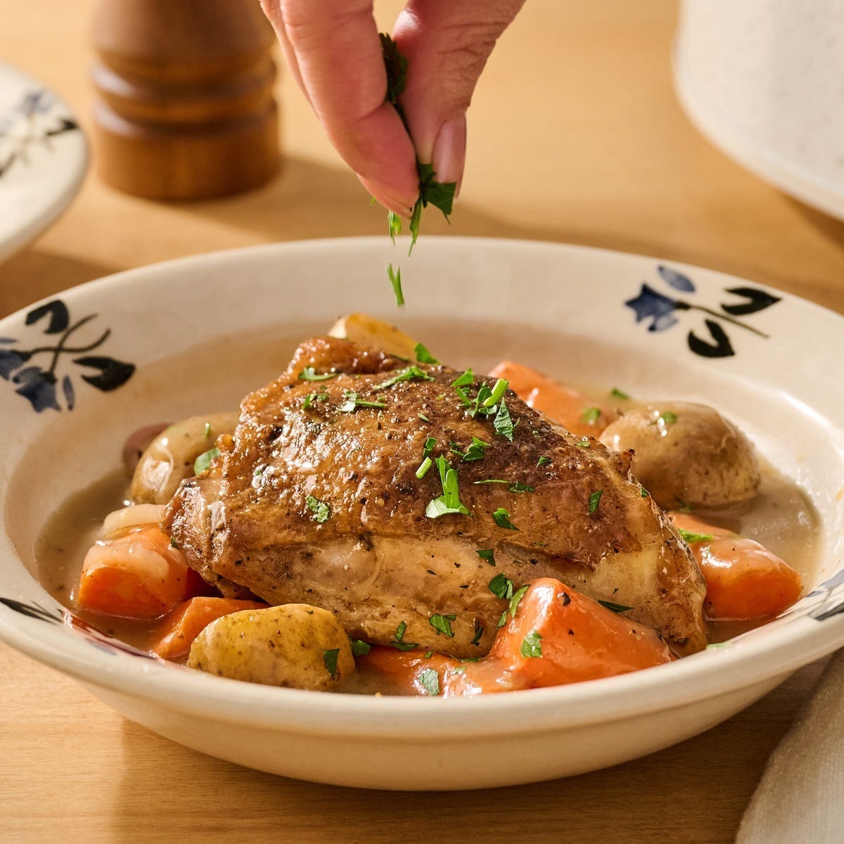 healthy fall recipes slow cooker chicken thighs