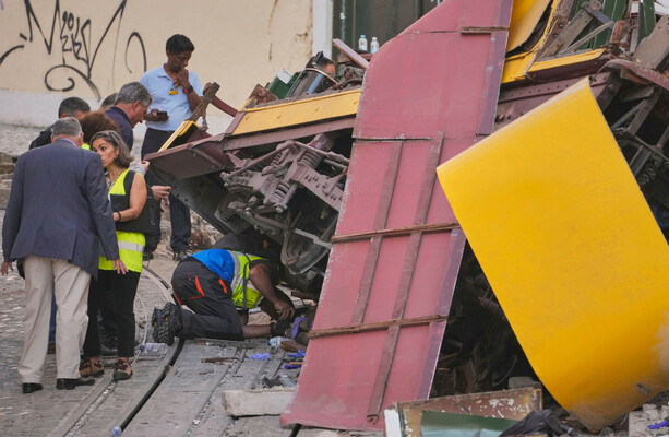 Death toll in Lisbon funicular crash rises to 17 as information on those killed emerges - The Journal