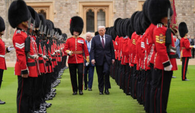 Trump greeted by William and Kate as he arrives at Windsor Castle on first full day of state visit - The Journal