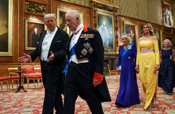 Trump and King Charles praise each other in banquet speeches as thousands protest in London - The Journal
