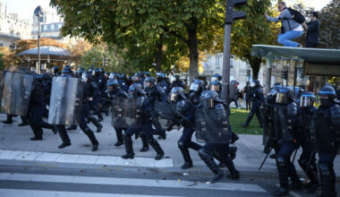 Clashes in France as hundreds of thousands protest against budget cut plans - The Journal